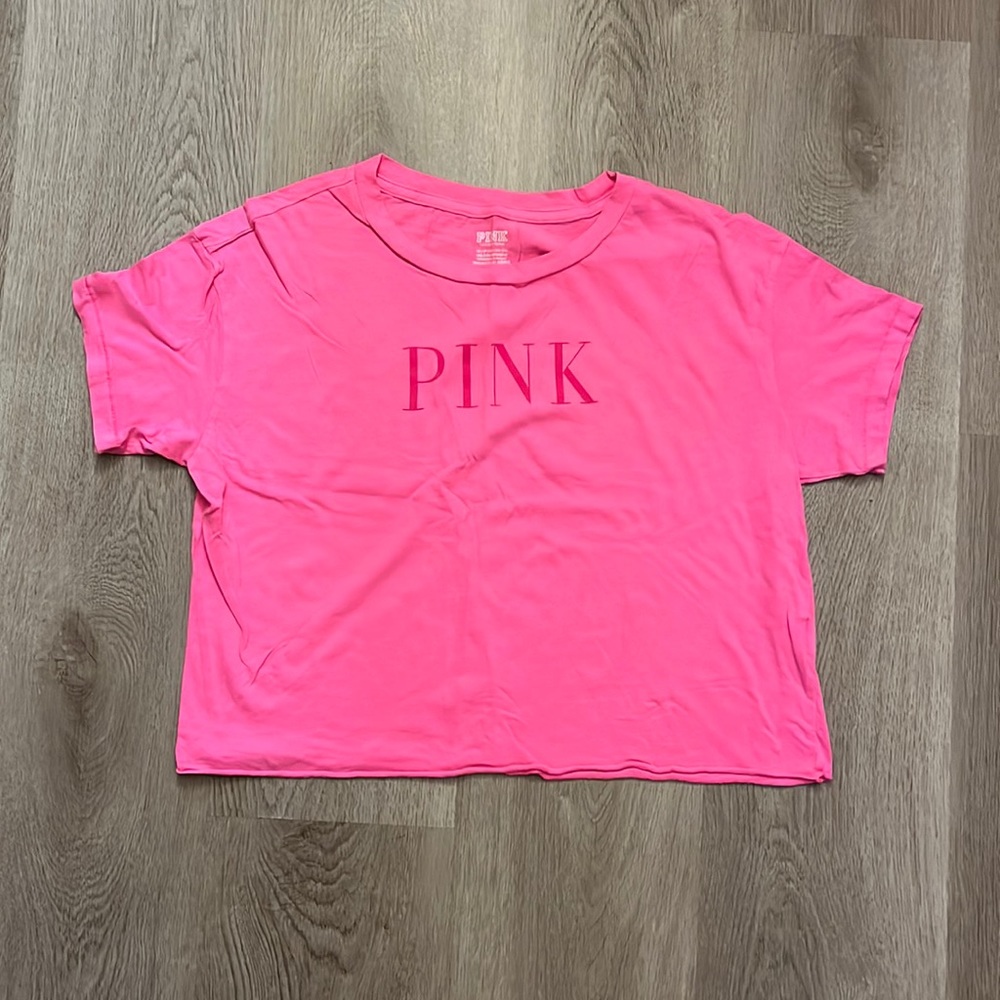 PINK Victoria’s Secret Hot Pink Crop Top